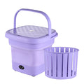 Purple Electric Folding Washing Machine with Dryer Bucket Z716