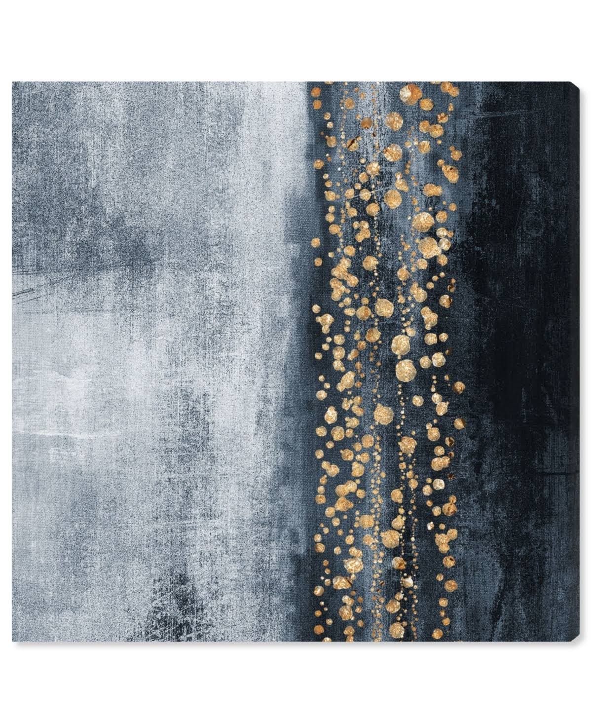 Blue Down The River Abstract Canvas L214