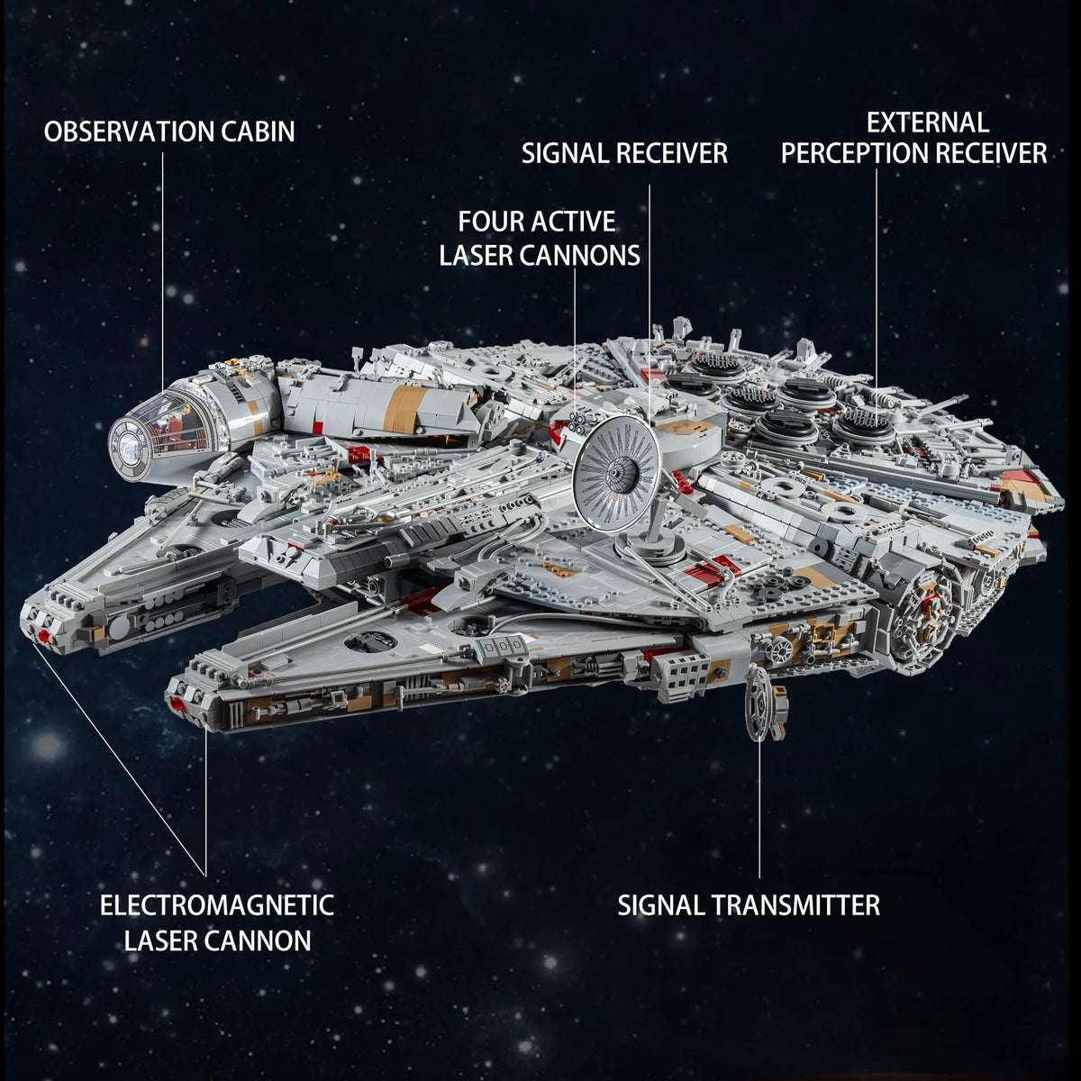Millennium Falcon Spaceship Building Block Kit Toy A246