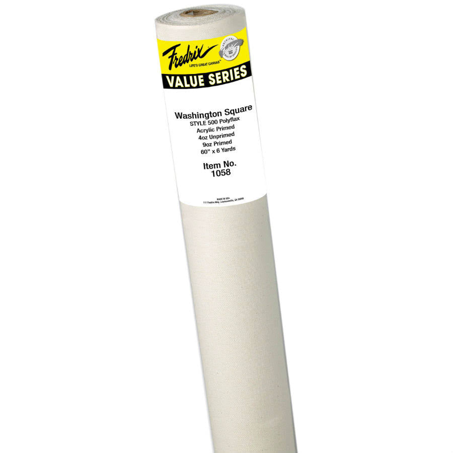 60 in. x 6 Yards Acrylic Primed Polyflax Canvas Roll U695