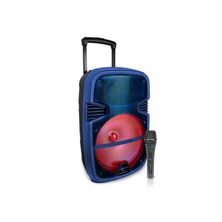 Blue Rechargeable Bluetooth LED Speaker G396514