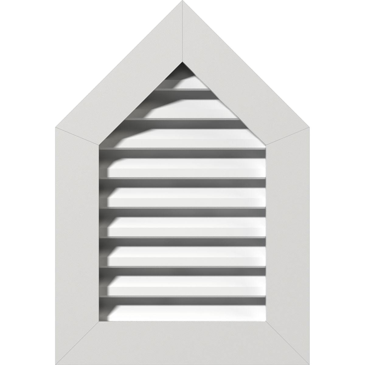 24x22W x 32x22H Peaked Top Gable Vent, PVC C190