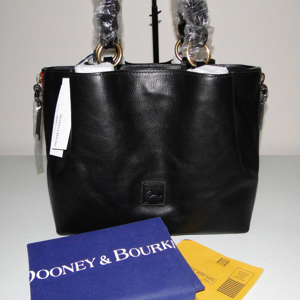 Large Zip Florentine Leather Black Bag O66971
