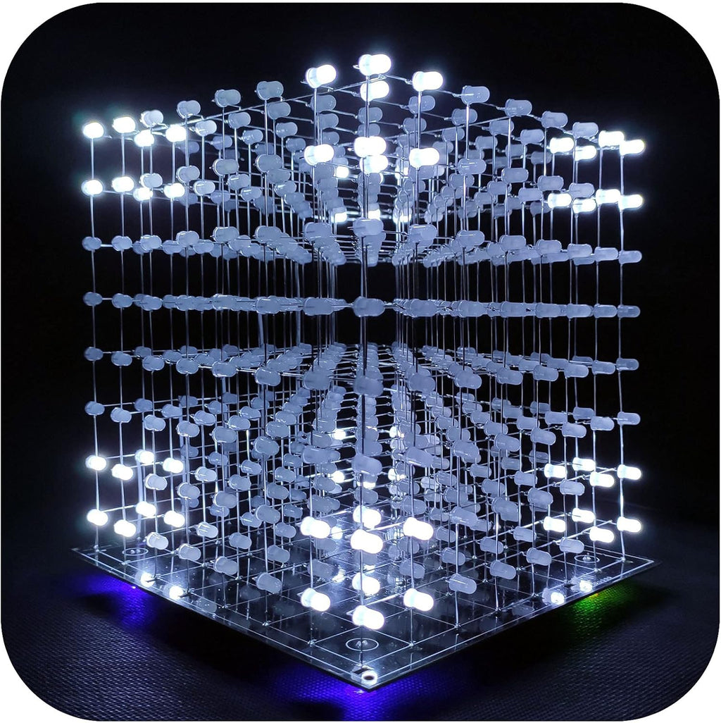 8x8x8 LED Cube Kit DIY Electronic Soldering Project Kit T8059