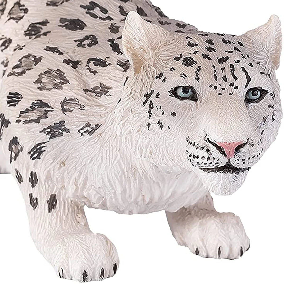 Snow Leopard Realistic Hand Painted Toy Figurine D81494