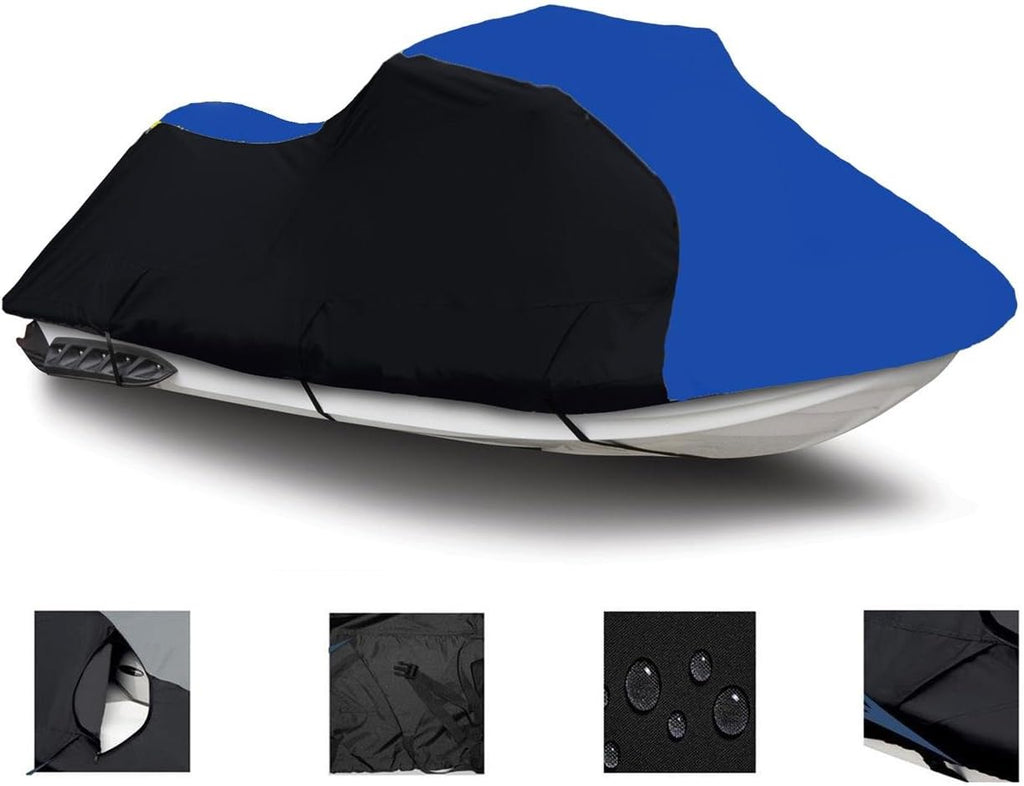 Black/Blue 600 Denier Jet Ski Cover I117
