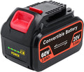 DCB606 Battery Replacement for Dewalt 20V / 60V Cordless Power Tools Battery C3321