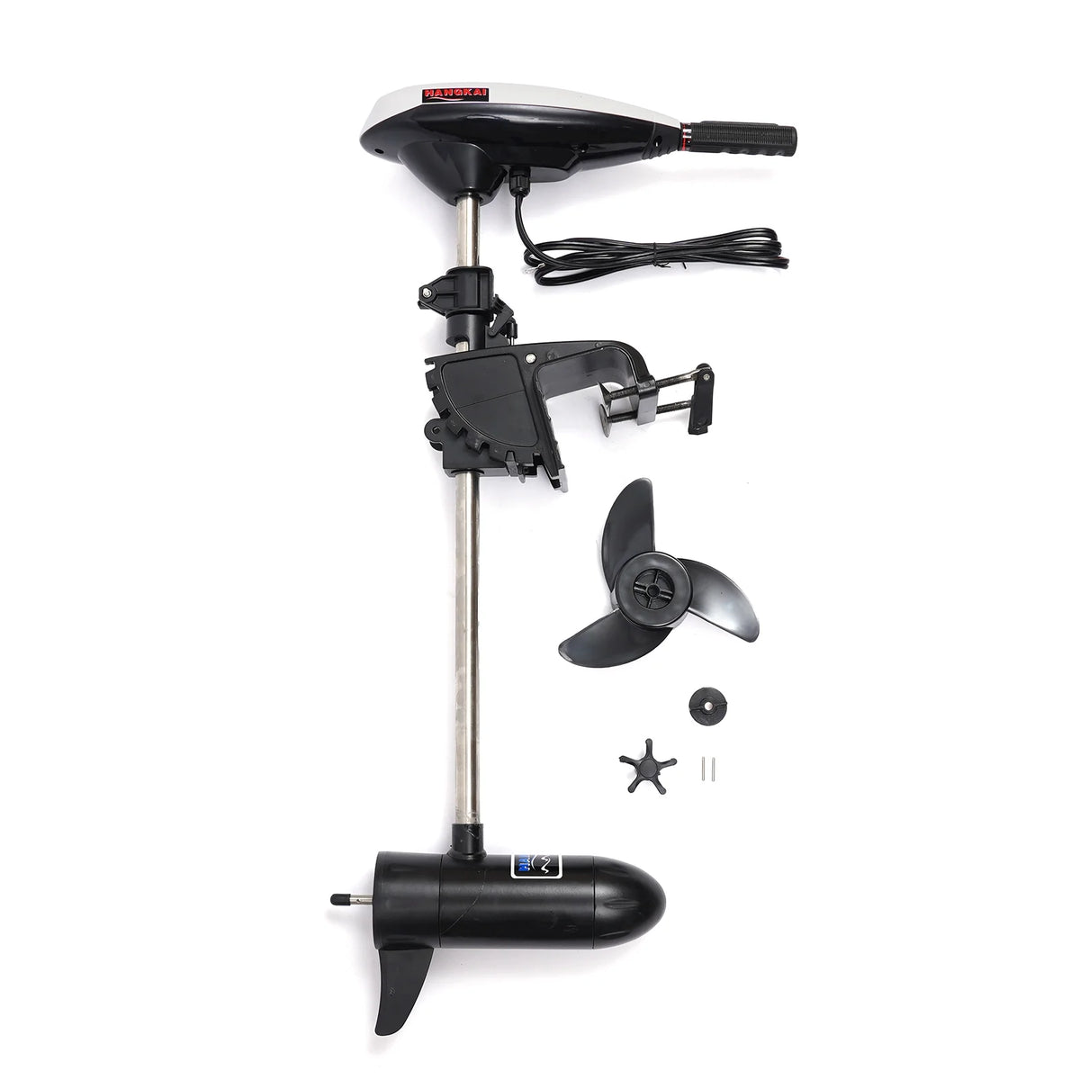 Electric Trolling Motor 45LBS Thrust 12V Boat Motor with Retractable Handle Y7557