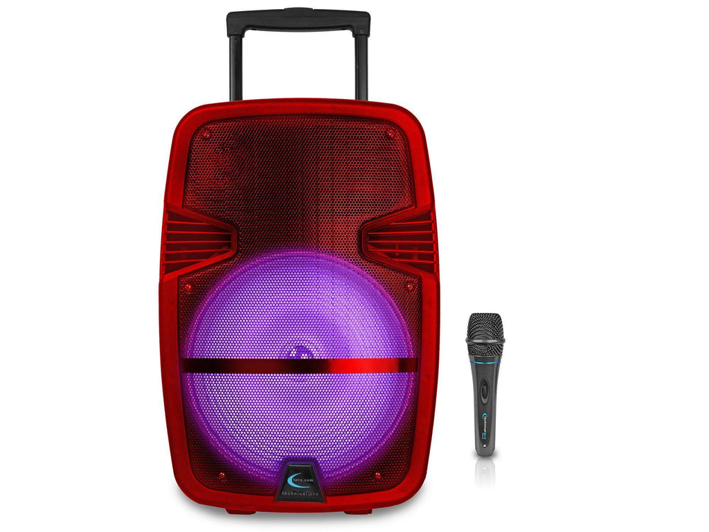 Blue Rechargeable Bluetooth LED Speaker G396514