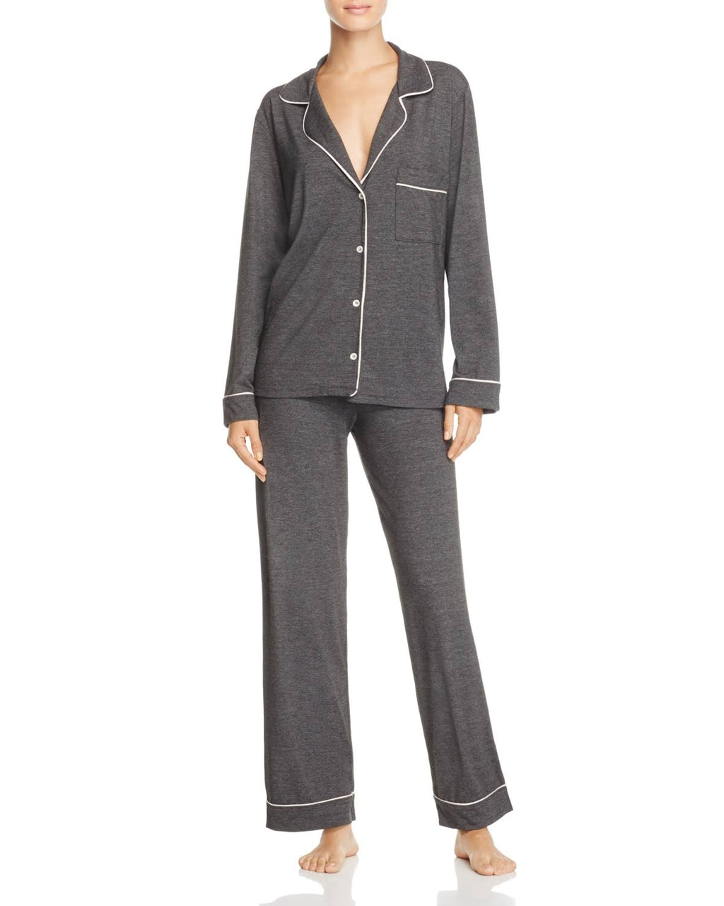 Avocado/Antique Rose Long PJ Set C37630