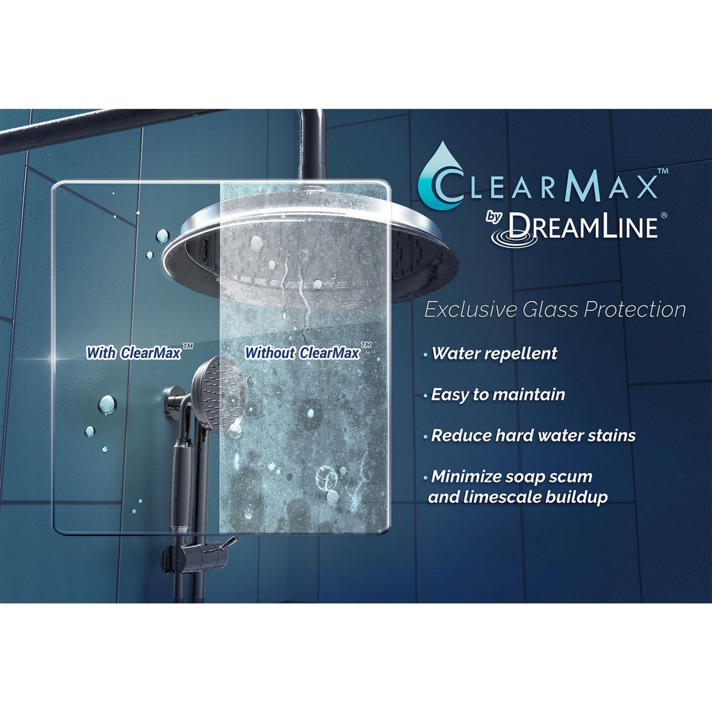 Chrome Frameless Hinged Shower Door T859280