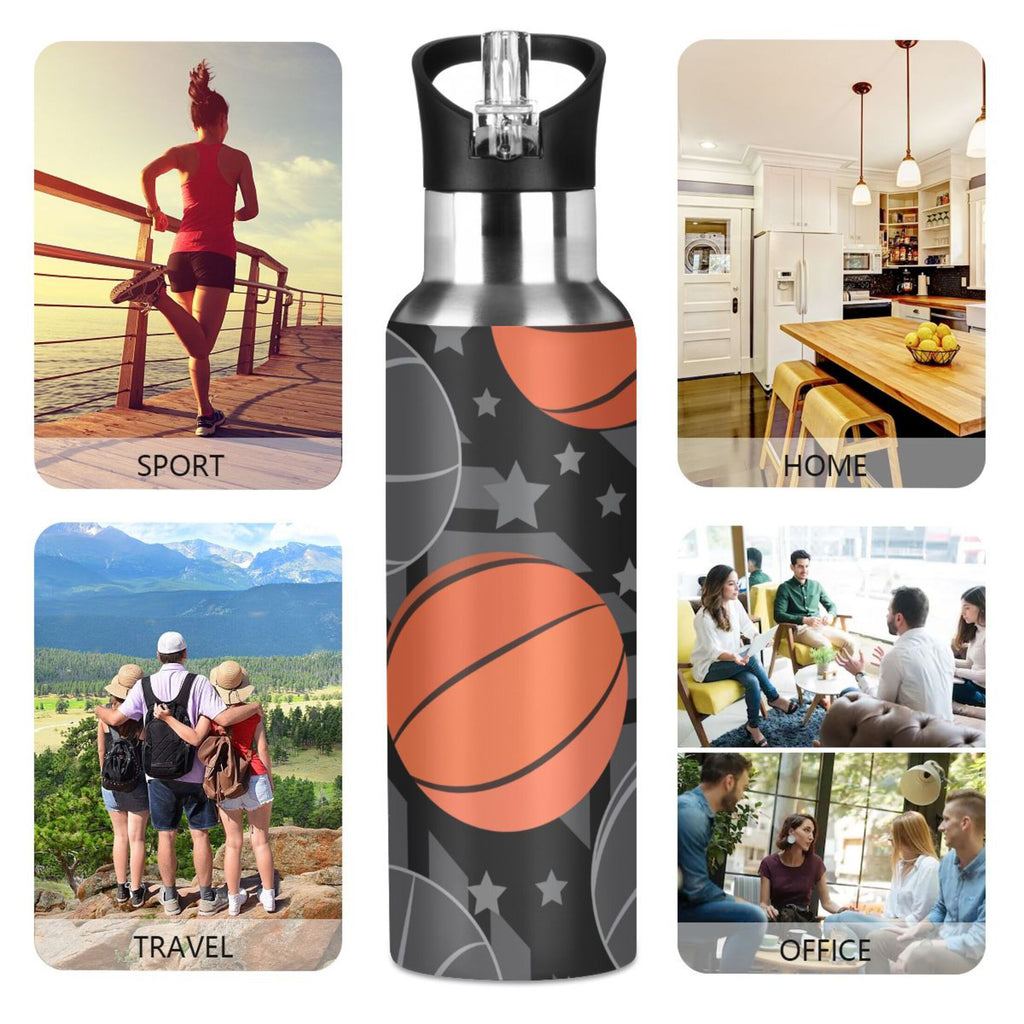Stainless Steel Insulated Water Bottle with Straw Lid B83170