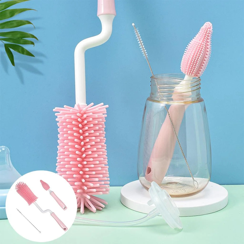 Baby Bottle Drying Organizer Holder with Cleaning Brush Z64463