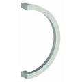 C Shaped Door Pull with 14x22 Center to Center - Bright Chrome O9395