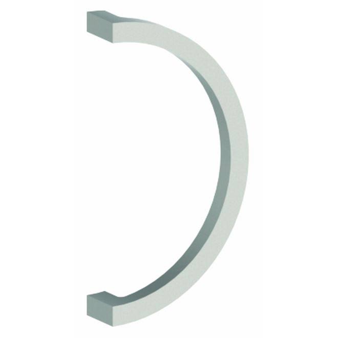 C Shaped Door Pull with 14x22 Center to Center - Bright Chrome O9395