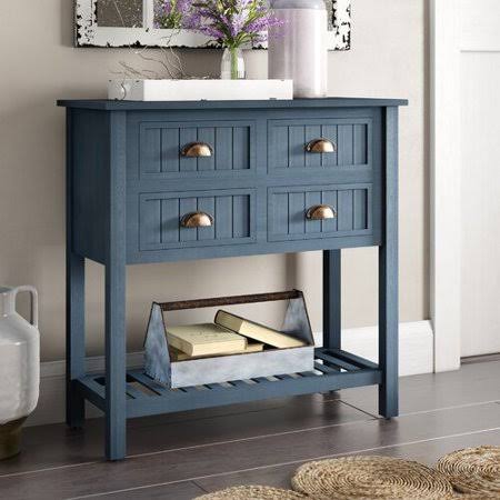 Antique Navy Console Table Y225