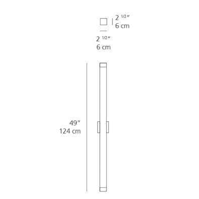 2.5 Square Strip LED Wall/Flush Light V85105