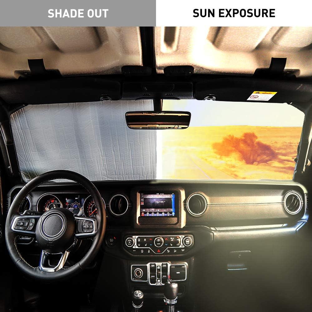 Silver Aluminum Foil Windshield Sun Shade L720120