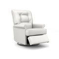 Ivory Linen Swivel Glider Recliner L1128