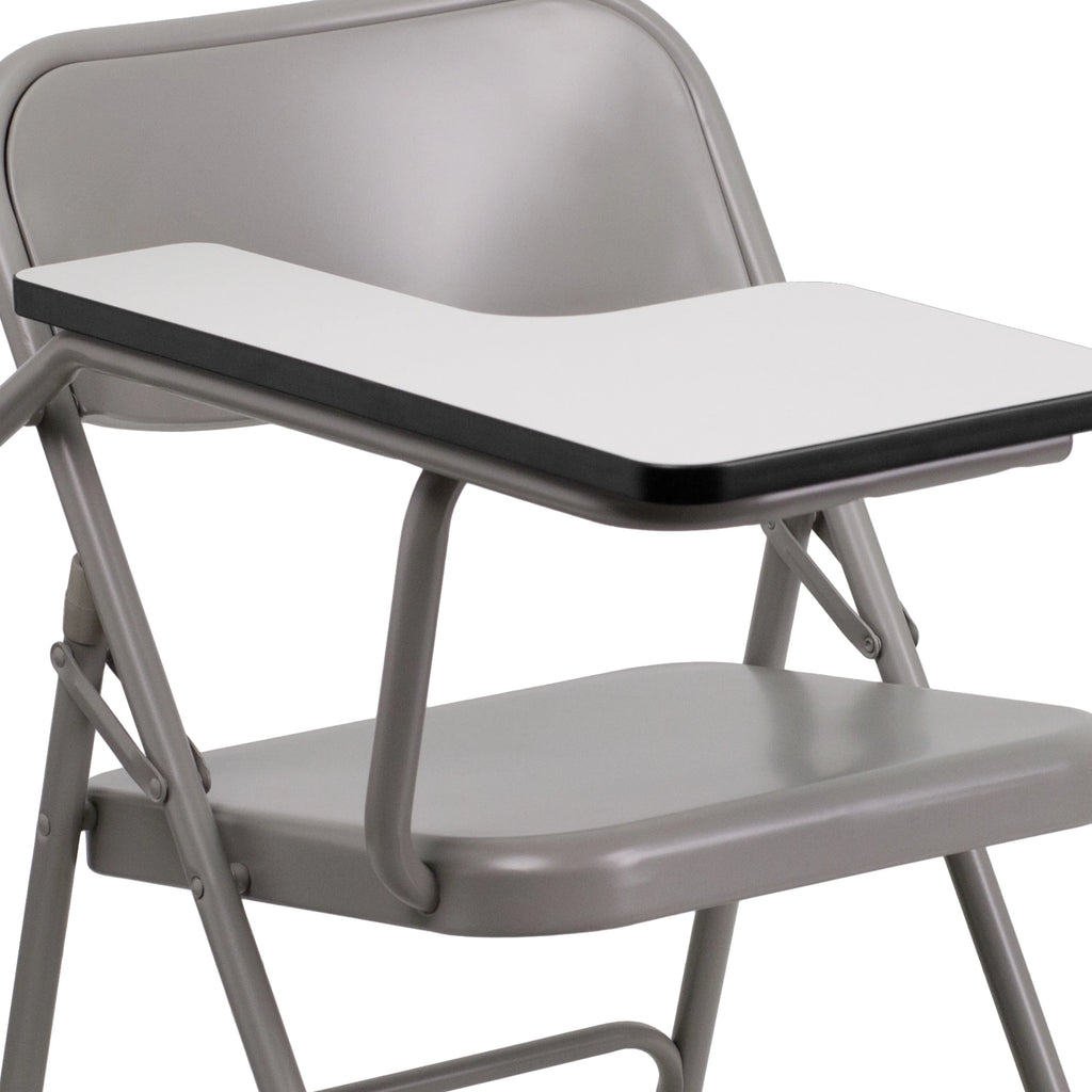 2 Pack Steel Folding Chair with Tablet Arm G8468