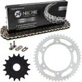 Drive Sprocket Chain Combo Front 16 Rear 47 Tooth 520NZ Standard 112 Links Pack of 2 G735