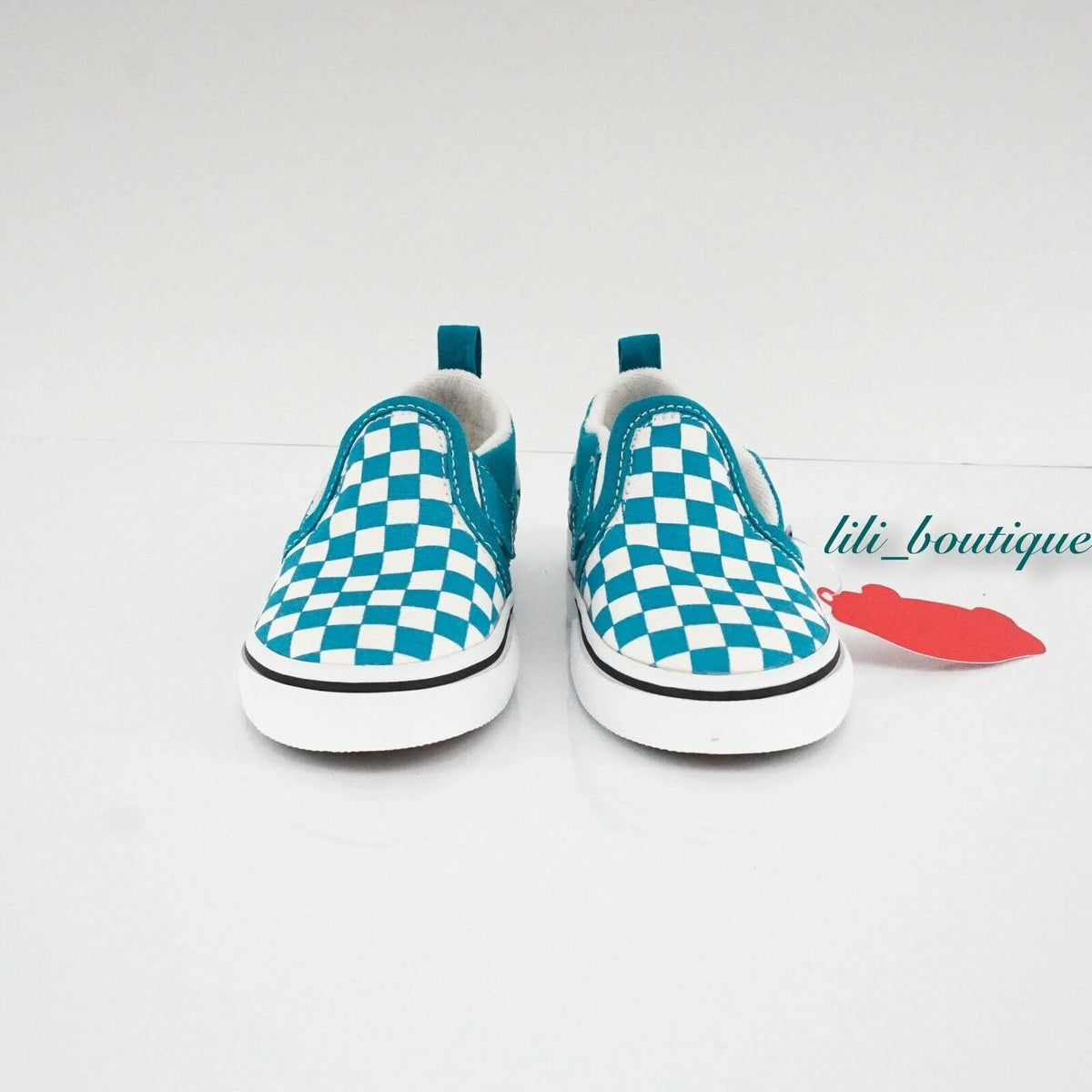 Checkerboard Slip-On V (Caribbean Sea/True White) U582876