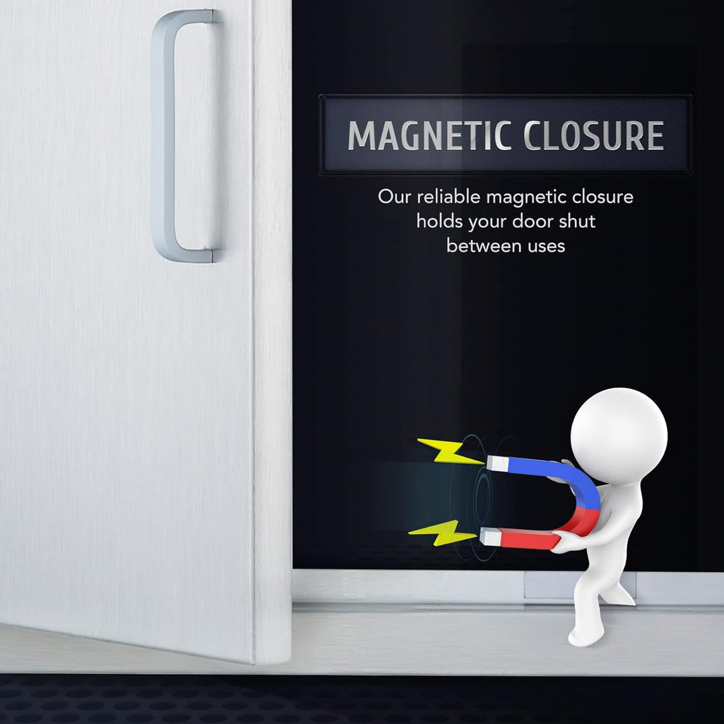 28 W x 19 H Weatherproof 304 Stainless Steel Double Access Door P980094