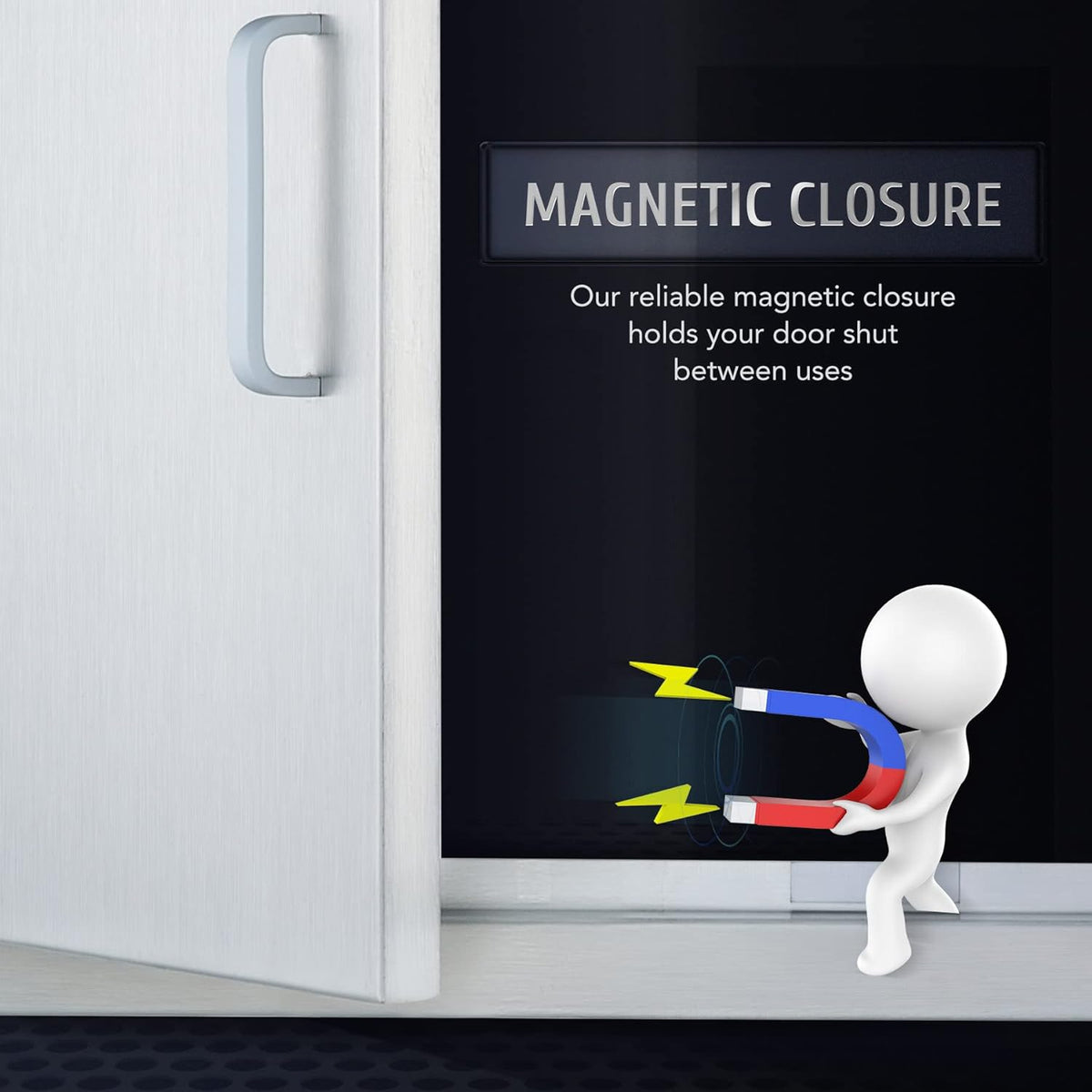 28 W x 19 H Weatherproof 304 Stainless Steel Double Access Door P980094