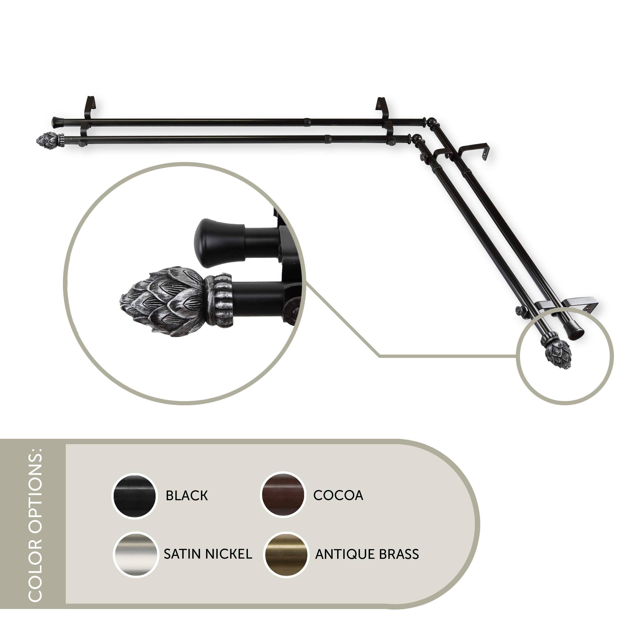 Black Double Window Rod U326385