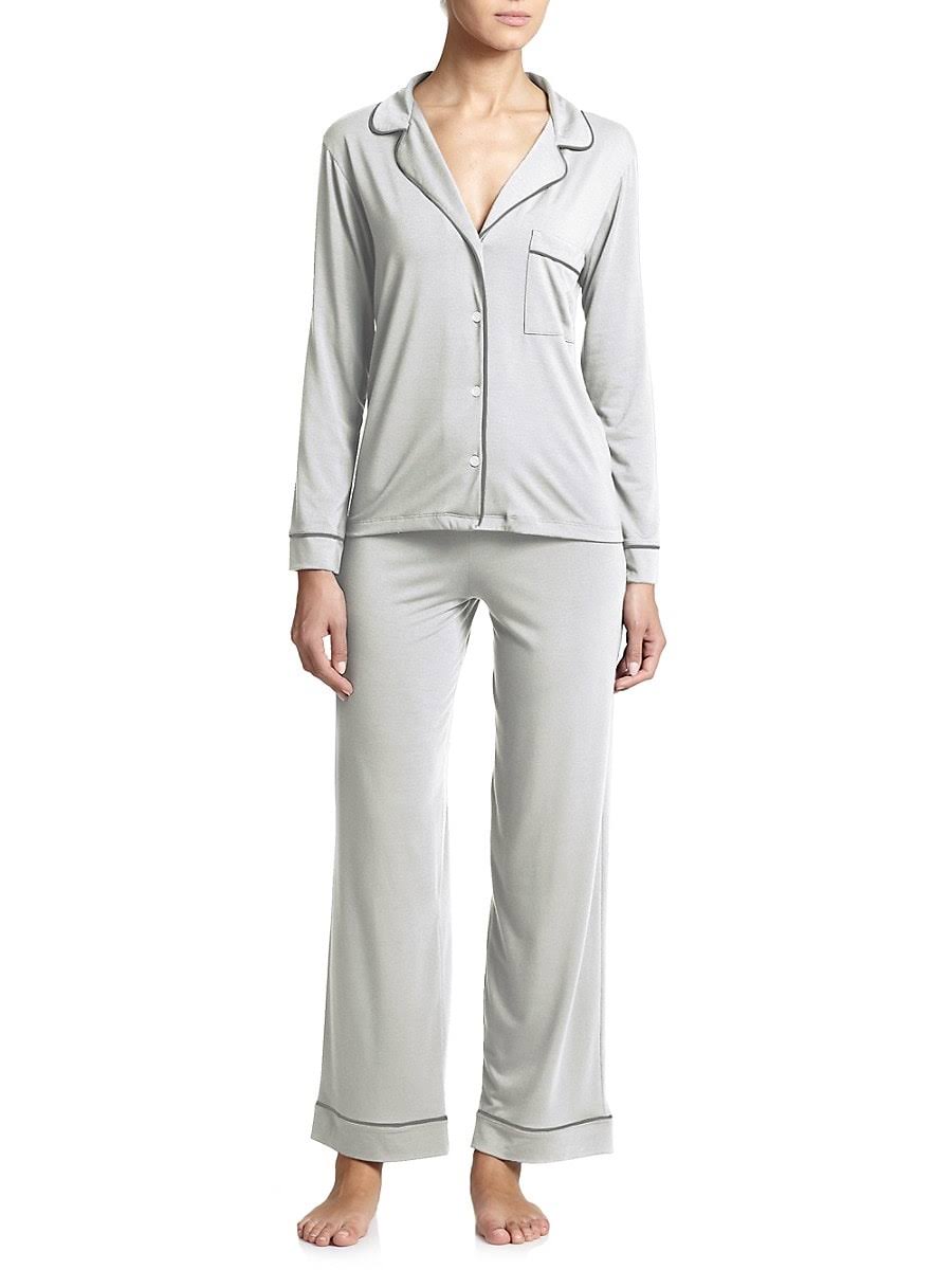 Avocado/Antique Rose Long PJ Set C37630