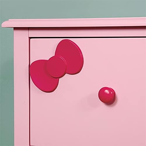 Pink Wood 1-Drawer Nightstand B61177