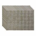 Silver Metal Backsplash Panel 15 Sq ft Kit R31238