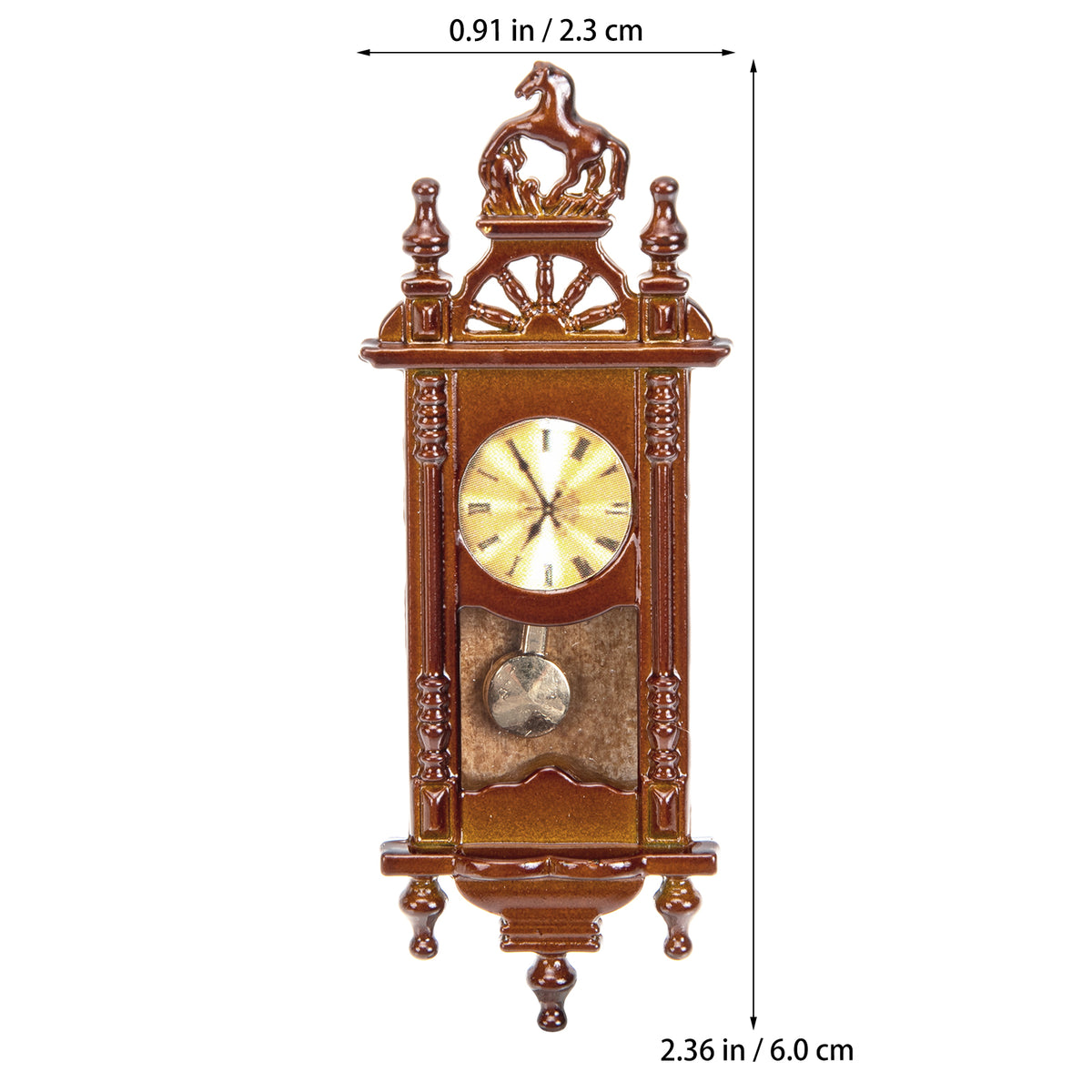 Metal Dollhouse Hanging Clock Toy Doll Furniture B393