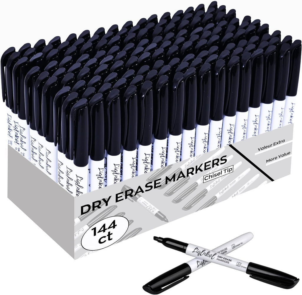 144 Pack Chisel Point Low Odor Dry Erase Markers O5855