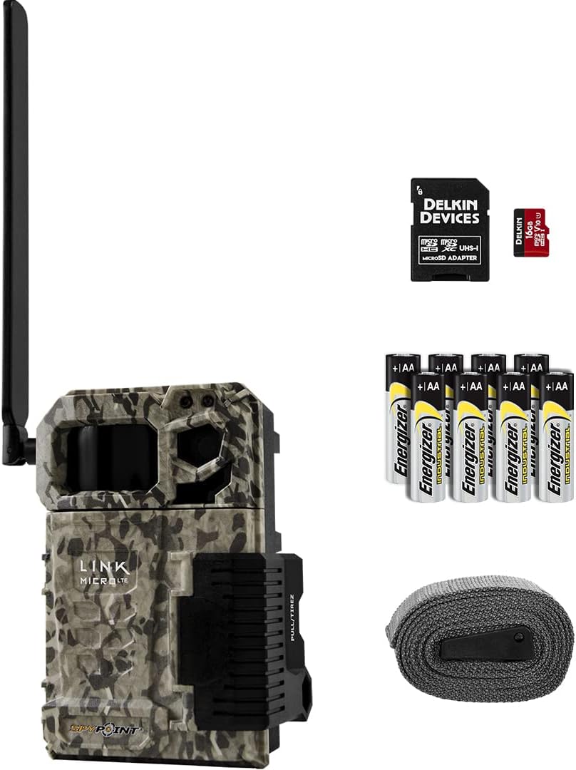 Cellular Trail Camera with 8 AA Batteries and 32g MicroSD Card P999