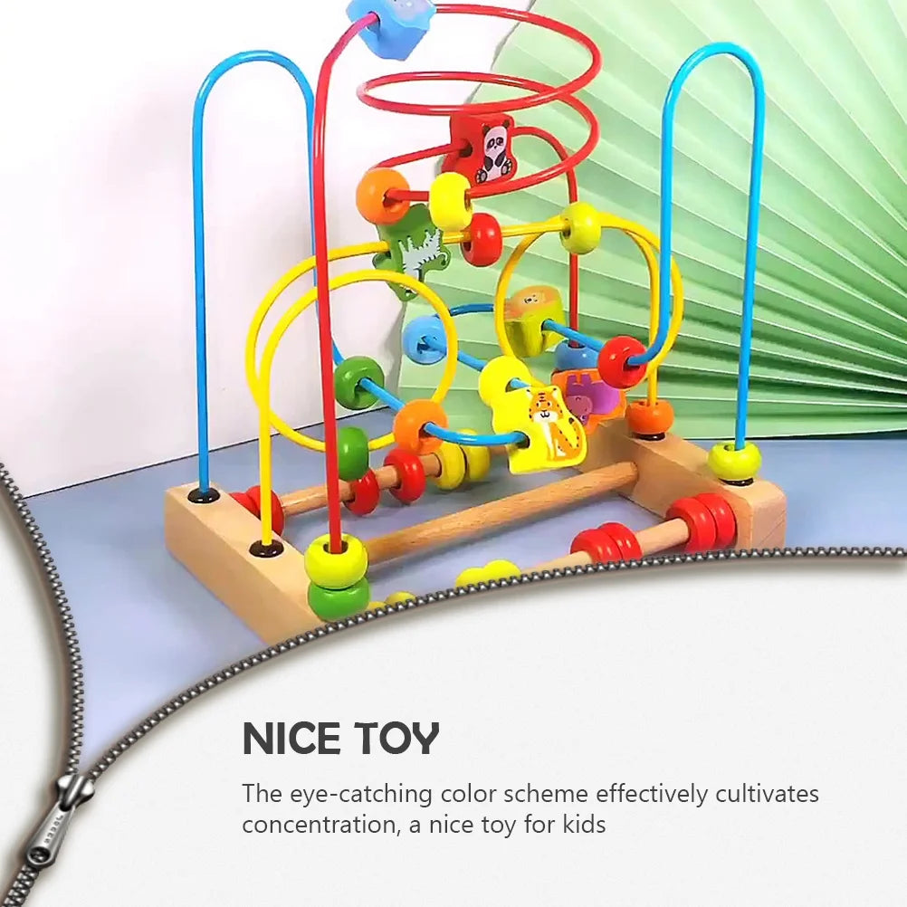 Wooden Beads Roller Montessori Toy Q557
