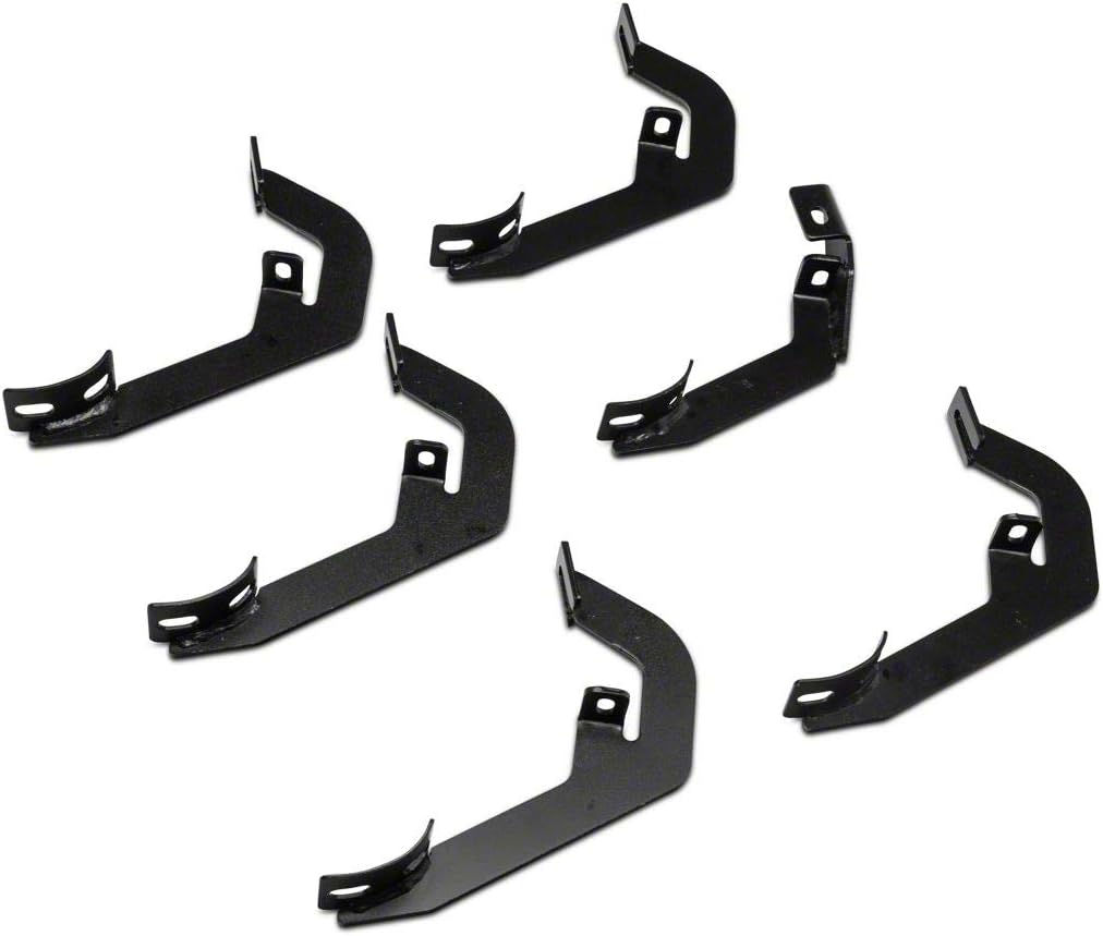 Black Oval Bent End Side Step Bars Q863530