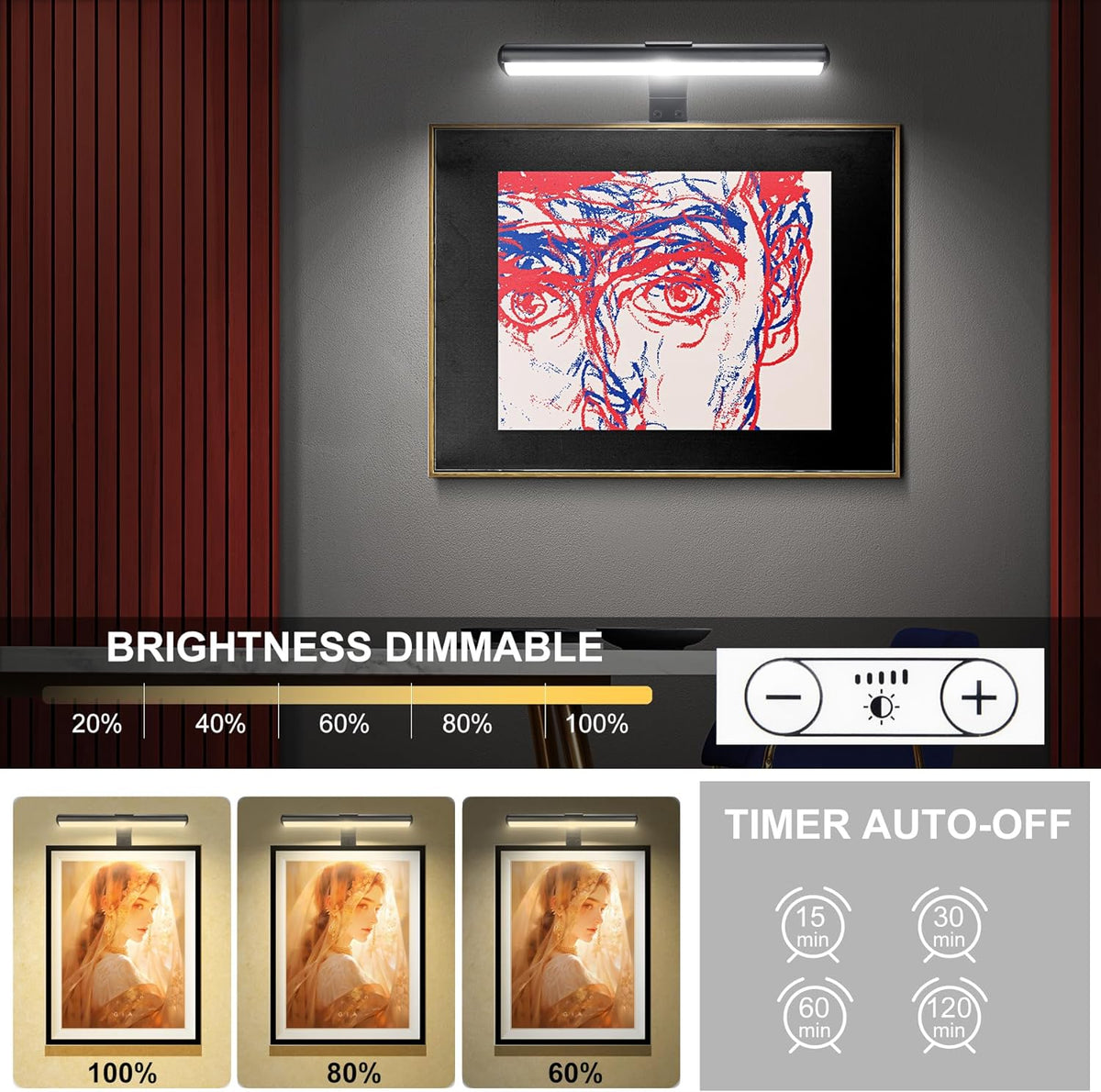 Rechargeable LED Picture Light with Metal Body T658