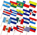 Set of 20 Stick Flag Wood Staff S116522