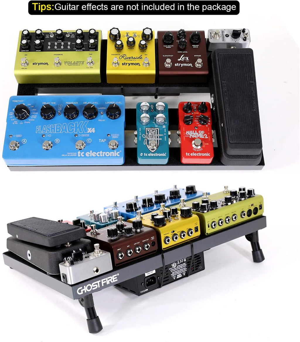 Aluminum Alloy Effect Pedalboard with Carry Case X559