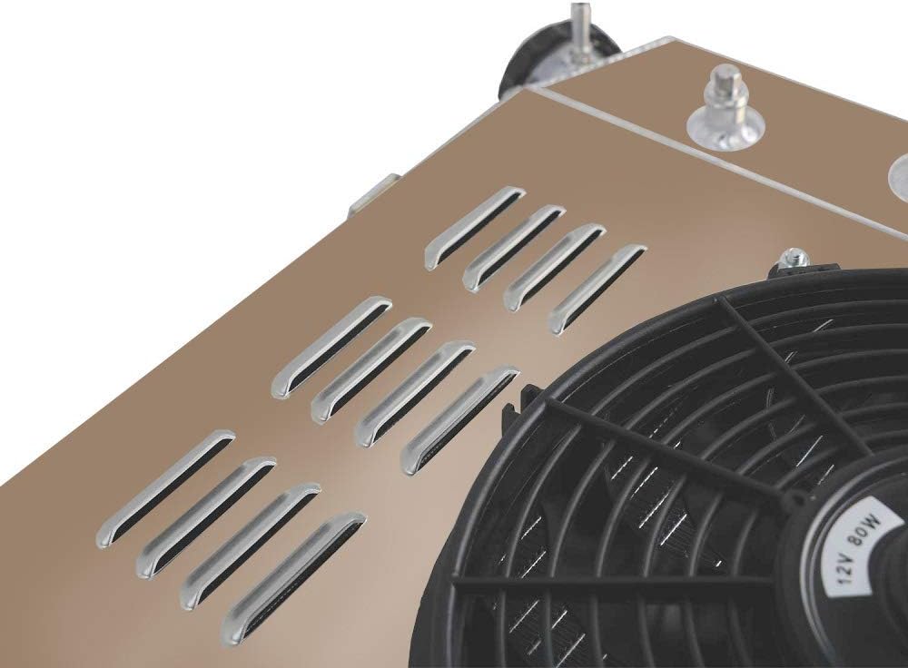 4 Row Core Aluminum Radiator with Fan Shroud and Relay T98830