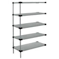 5-Shelf Galvanized Steel Solid Shelving Add-On Unit L91731