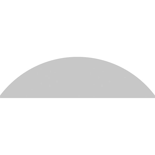 62x22W x 16-1/2H x 2P Segment Arch Sunburst PVC Pediment V75154