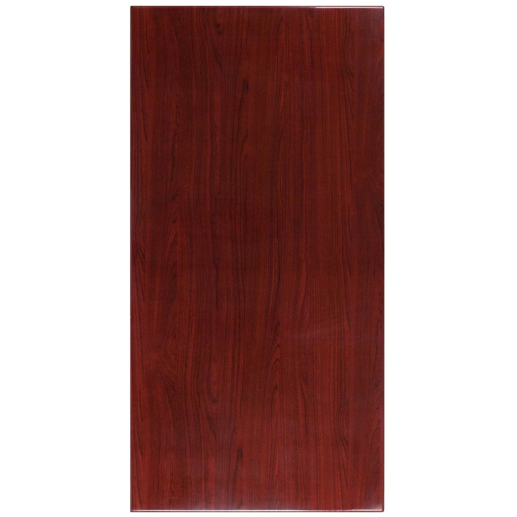 Rectangular Resin Mahogany Table Top W4054