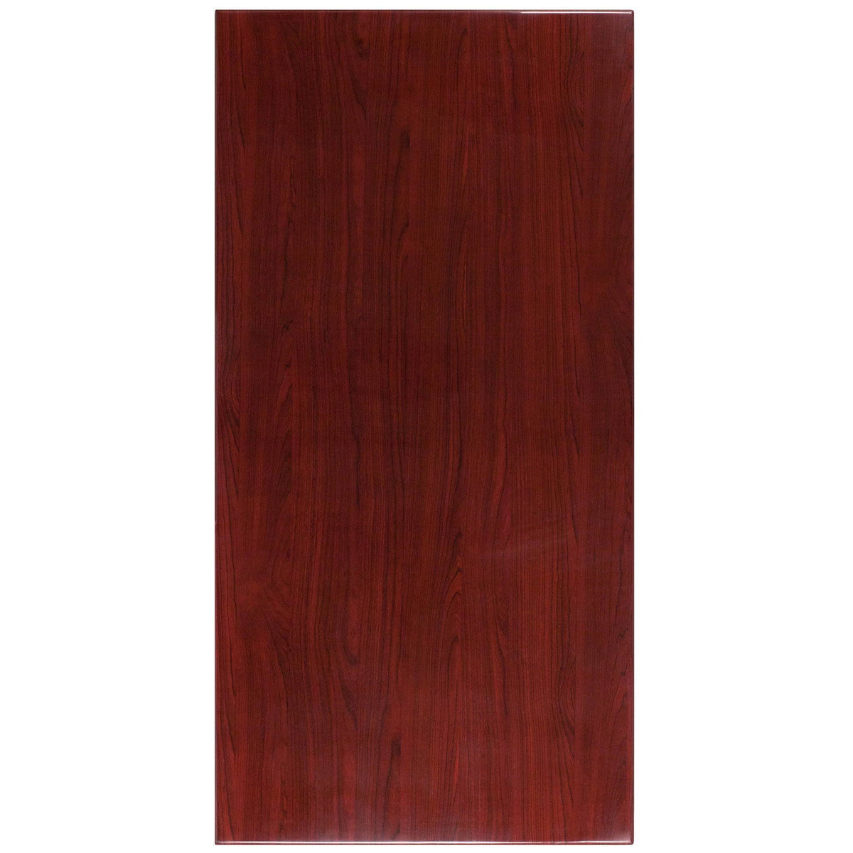 Rectangular Resin Mahogany Table Top W4054