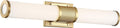 Brushed Brass LED Vanity with Frosted Lens W311