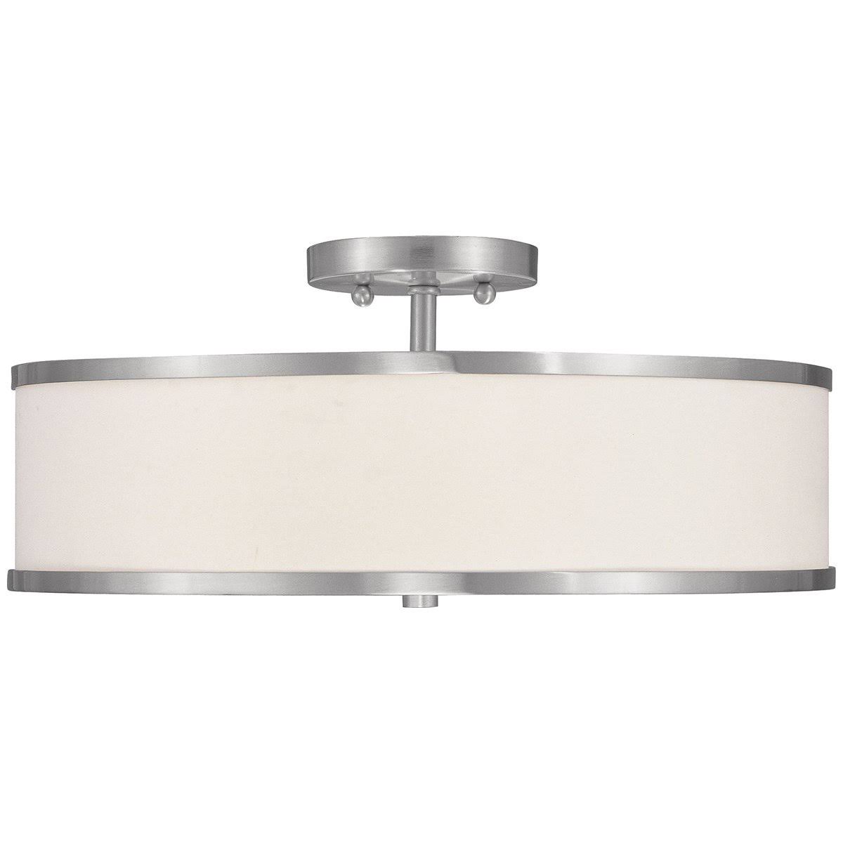 Semi Flush Mount Light, Brushed Nickel Z58292