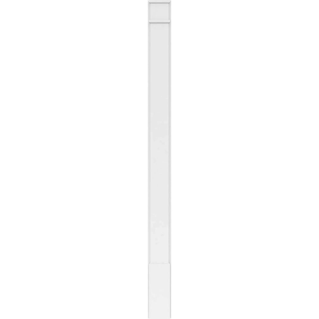 Plain PVC Pilaster with Standard Capital & Base (Pair) F20352