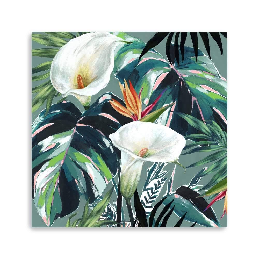 White Lily Paradise Canvas Giclee S2998