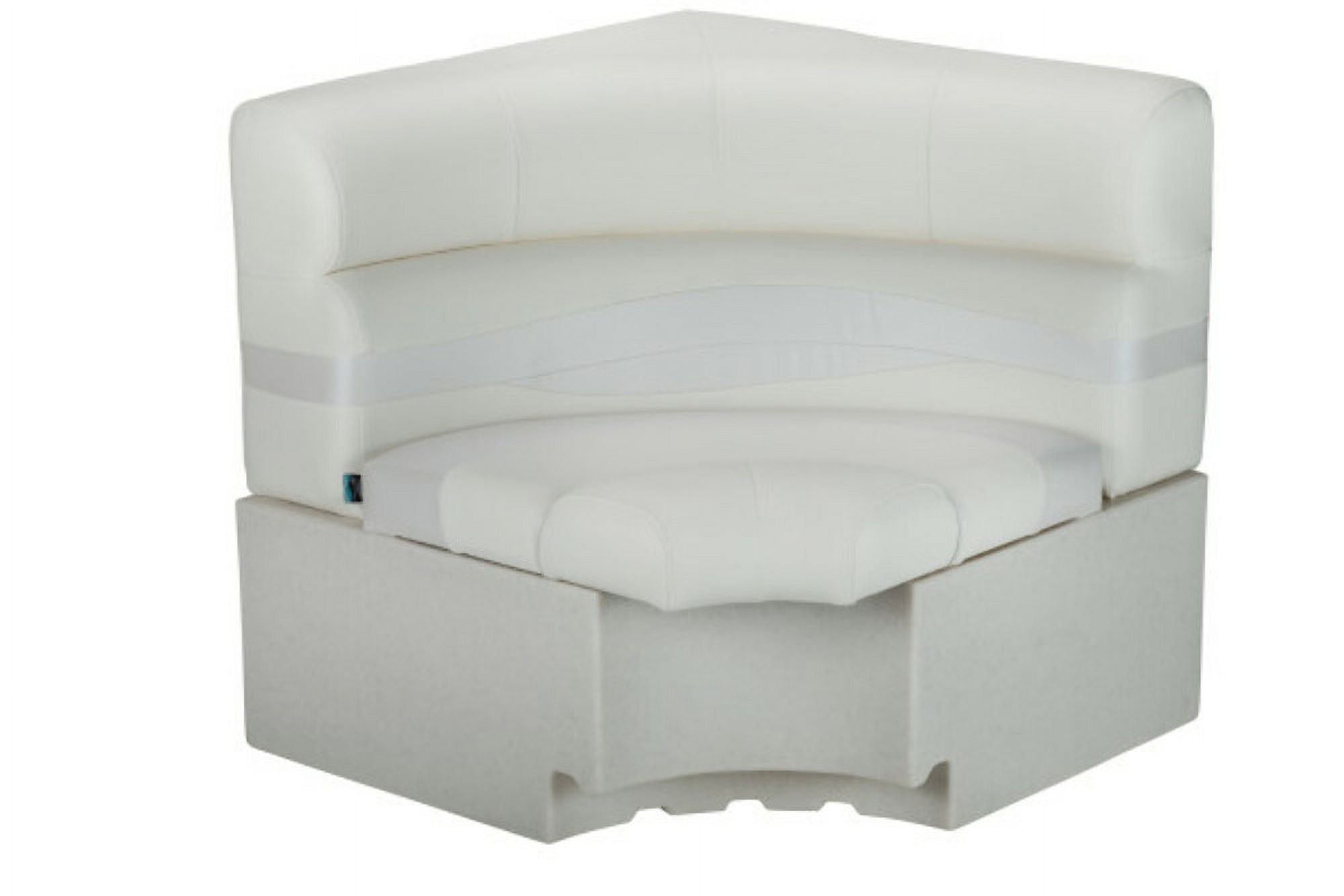 White Square Corner Pontoon Seat C95625